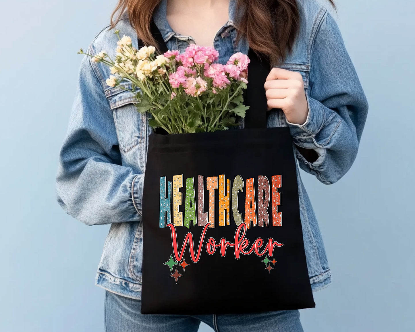 Large Canvas Tote Bag - Healthcare Worker