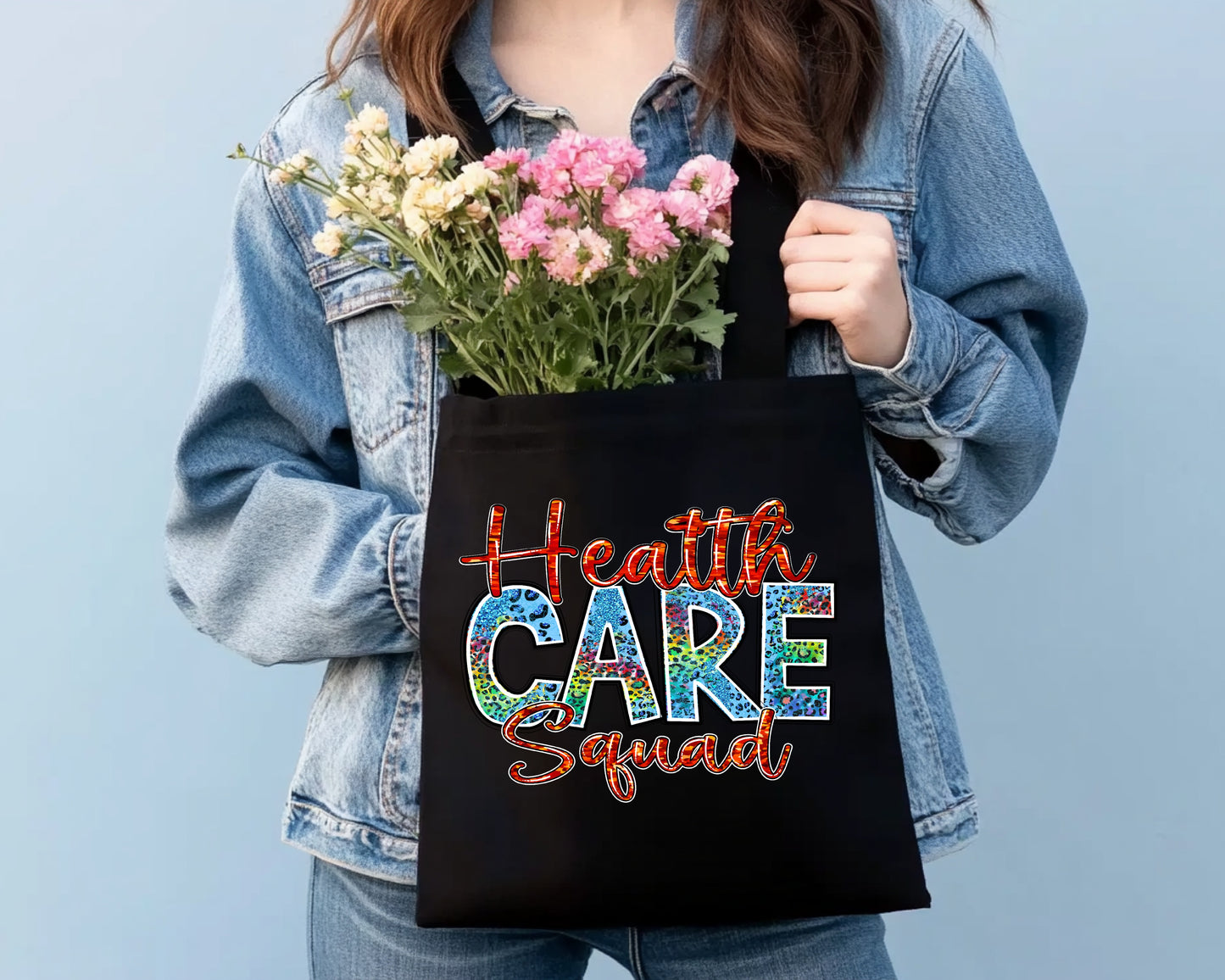 Large Canvas Tote Bag - Healthcare Squad