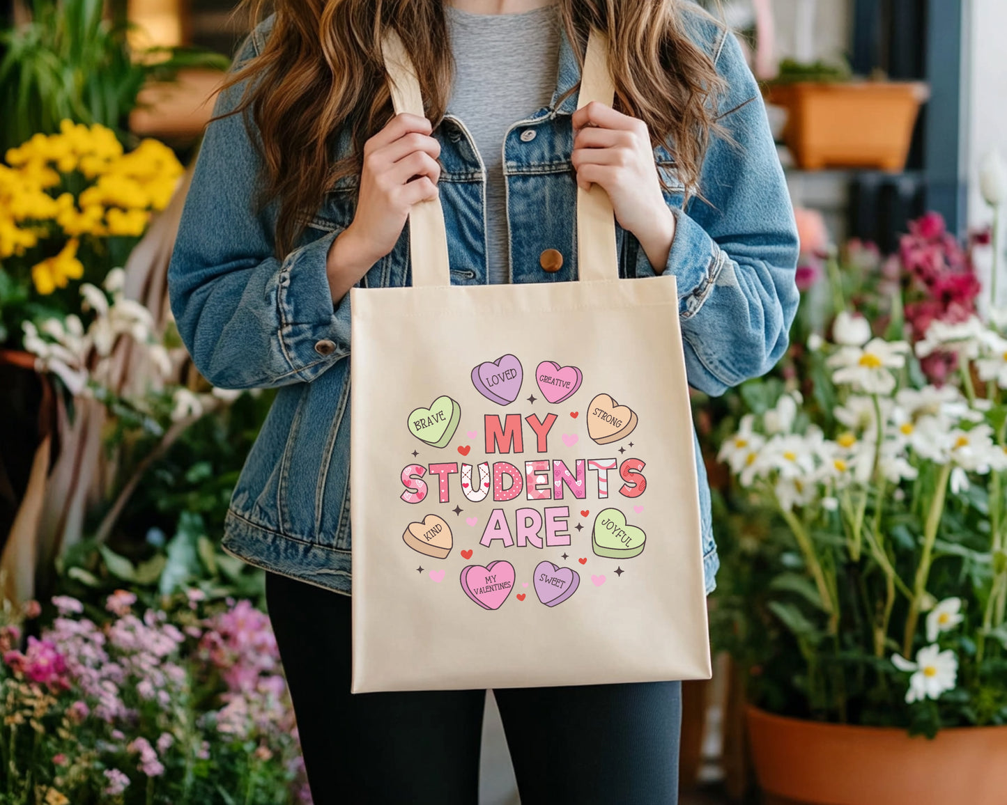 Large Valentine Canvas Bags