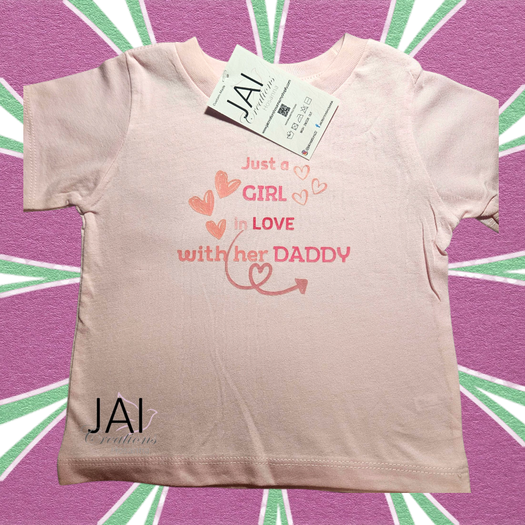 Camiseta del pequeño San Valentín de papá