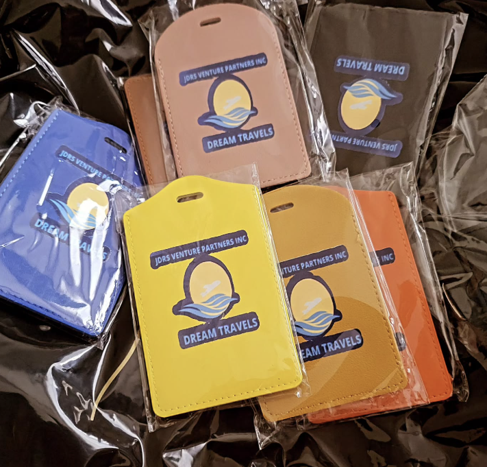 Custom Made Leather Faux Luggage Tags