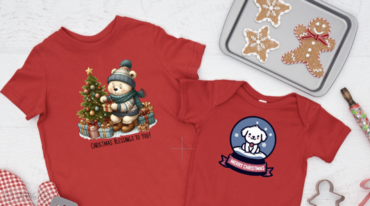 Camiseta infantil - Bendiciones navideñas para ti
