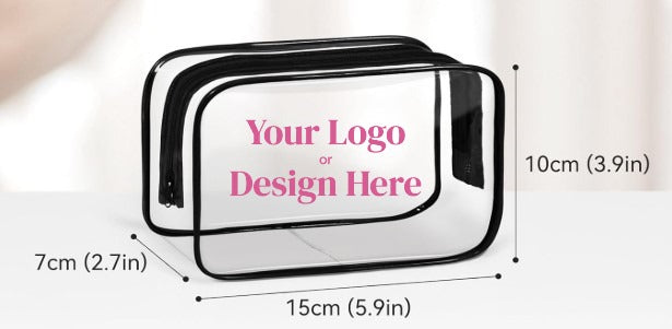 Custom Made Clear Cosmetic bag