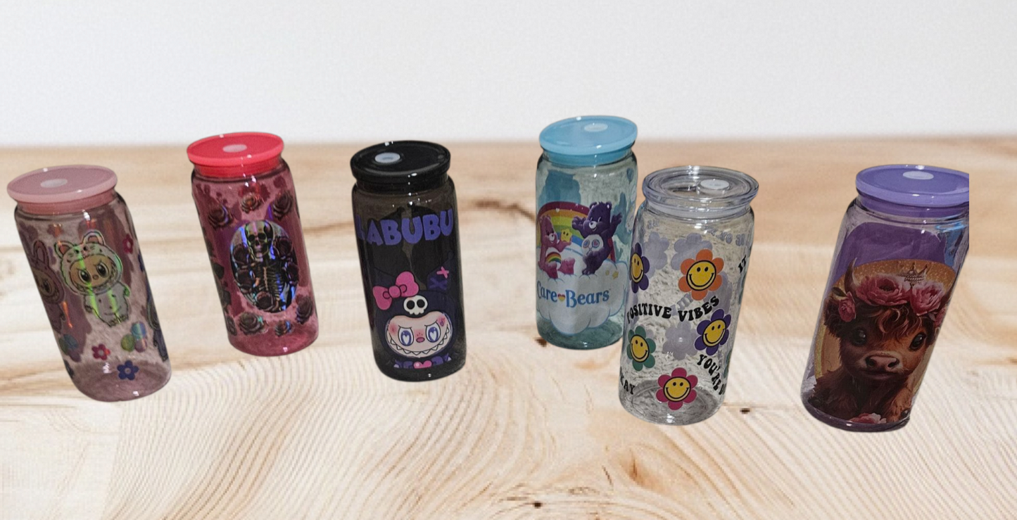 Libby Acrylic Cups w/ design